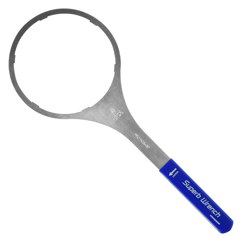 Superb Wrench SUPERB-SW-4-SS-8 Metal Water Filter Housing Wrench (6 inch Inside Diameter) - Image 1